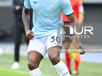 Nuno Tavares of S.S. Lazio is in action during the 7th day of the Serie A Championship between S.S. Lazio and Empoli F.C. at the Olympic Sta...