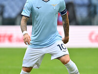 Mattia Zaccagni of S.S. Lazio is in action during the 7th day of the Serie A Championship between S.S. Lazio and Empoli F.C. at the Olympic...