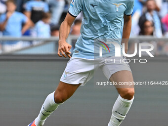 Matteo Guendouzi of S.S. Lazio is in action during the 7th day of the Serie A Championship between S.S. Lazio and Empoli F.C. at the Olympic...