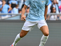 Matteo Guendouzi of S.S. Lazio is in action during the 7th day of the Serie A Championship between S.S. Lazio and Empoli F.C. at the Olympic...