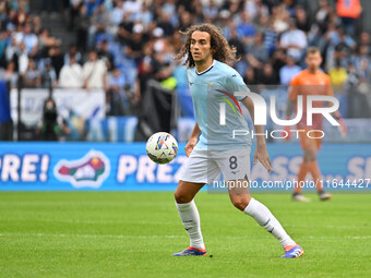 Matteo Guendouzi of S.S. Lazio is in action during the 7th day of the Serie A Championship between S.S. Lazio and Empoli F.C. at the Olympic...