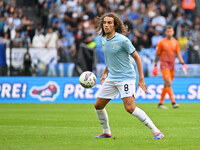 Matteo Guendouzi of S.S. Lazio is in action during the 7th day of the Serie A Championship between S.S. Lazio and Empoli F.C. at the Olympic...