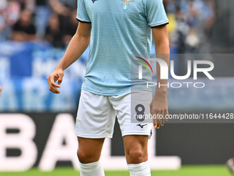 Matteo Guendouzi of S.S. Lazio is in action during the 7th day of the Serie A Championship between S.S. Lazio and Empoli F.C. at the Olympic...