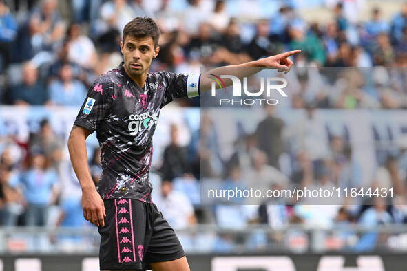 Alberto Grassi of Empoli F.C. participates in the 7th day of the Serie A Championship between S.S. Lazio and Empoli F.C. at the Olympic Stad...