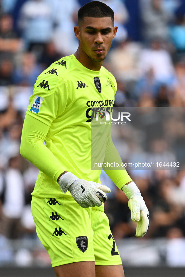 Devis Vasquez of Empoli F.C. participates in the 7th day of the Serie A Championship between S.S. Lazio and Empoli F.C. at the Olympic Stadi...