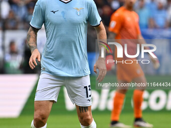 Alessio Romagnoli of S.S. Lazio is in action during the 7th day of the Serie A Championship between S.S. Lazio and Empoli F.C. at the Olympi...