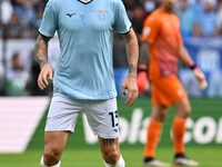 Alessio Romagnoli of S.S. Lazio is in action during the 7th day of the Serie A Championship between S.S. Lazio and Empoli F.C. at the Olympi...