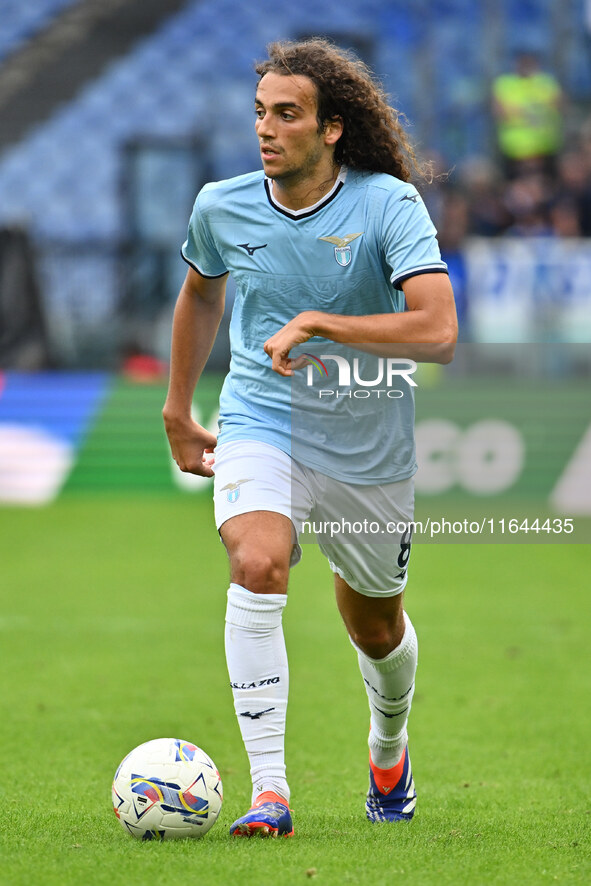 Matteo Guendouzi of S.S. Lazio is in action during the 7th day of the Serie A Championship between S.S. Lazio and Empoli F.C. at the Olympic...