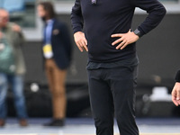 Roberto D'Aversa coaches Empoli F.C. during the 7th day of the Serie A Championship between S.S. Lazio and Empoli F.C. at the Olympic Stadiu...