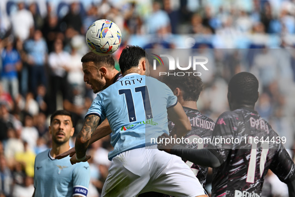 Valentin Castellanos of S.S. Lazio is in action during the 7th day of the Serie A Championship between S.S. Lazio and Empoli F.C. at the Oly...