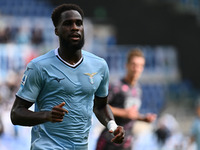 Boulaye Dia of S.S. Lazio participates in the 7th day of the Serie A Championship between S.S. Lazio and Empoli F.C. at the Olympic Stadium...