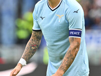 Mattia Zaccagni of S.S. Lazio participates in the 7th day of the Serie A Championship between S.S. Lazio and Empoli F.C. at the Olympic Stad...