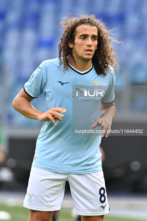 Matteo Guendouzi of S.S. Lazio participates in the 7th day of the Serie A Championship between S.S. Lazio and Empoli F.C. at the Olympic Sta...