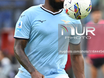 Nuno Tavares of S.S. Lazio is in action during the 7th day of the Serie A Championship between S.S. Lazio and Empoli F.C. at the Olympic Sta...