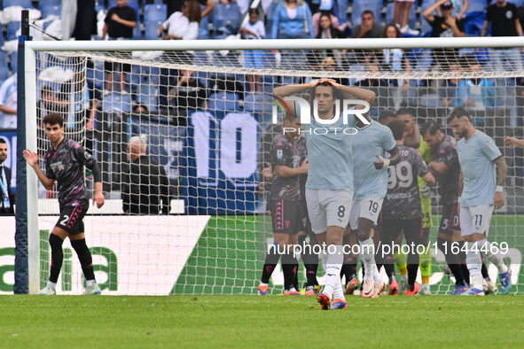 Matteo Guendouzi of S.S. Lazio participates in the 7th day of the Serie A Championship between S.S. Lazio and Empoli F.C. at the Olympic Sta...