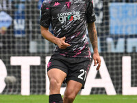 Mattia Viti of Empoli F.C. is in action during the 7th day of the Serie A Championship between S.S. Lazio and Empoli F.C. at the Olympic Sta...