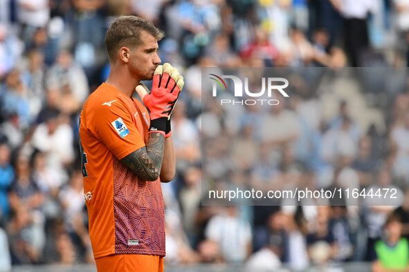 Ivan Provedel of S.S. Lazio participates in the 7th day of the Serie A Championship between S.S. Lazio and Empoli F.C. at the Olympic Stadiu...