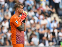 Ivan Provedel of S.S. Lazio participates in the 7th day of the Serie A Championship between S.S. Lazio and Empoli F.C. at the Olympic Stadiu...