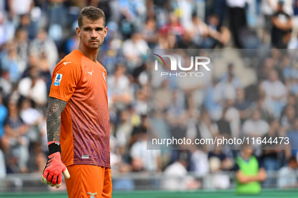 Ivan Provedel of S.S. Lazio participates in the 7th day of the Serie A Championship between S.S. Lazio and Empoli F.C. at the Olympic Stadiu...