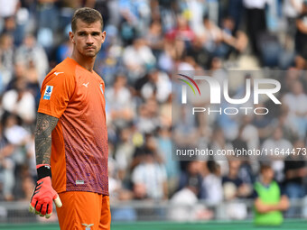 Ivan Provedel of S.S. Lazio participates in the 7th day of the Serie A Championship between S.S. Lazio and Empoli F.C. at the Olympic Stadiu...