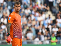 Ivan Provedel of S.S. Lazio participates in the 7th day of the Serie A Championship between S.S. Lazio and Empoli F.C. at the Olympic Stadiu...