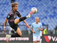 Jacopo Fazzini of Empoli F.C. is in action during the 7th day of the Serie A Championship between S.S. Lazio and Empoli F.C. at the Olympic...