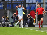 Pedro of S.S. Lazio celebrates after scoring the goal of 2-1 during the 7th day of the Serie A Championship between S.S. Lazio and Empoli F....