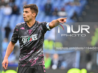 Alberto Grassi of Empoli F.C. participates in the 7th day of the Serie A Championship between S.S. Lazio and Empoli F.C. at the Olympic Stad...