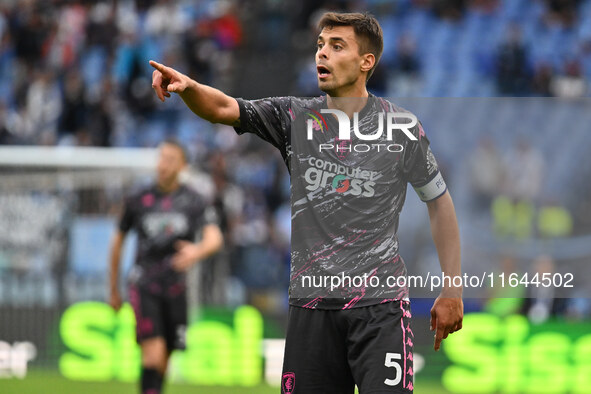 Alberto Grassi of Empoli F.C. participates in the 7th day of the Serie A Championship between S.S. Lazio and Empoli F.C. at the Olympic Stad...