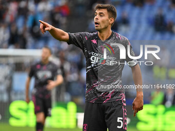 Alberto Grassi of Empoli F.C. participates in the 7th day of the Serie A Championship between S.S. Lazio and Empoli F.C. at the Olympic Stad...