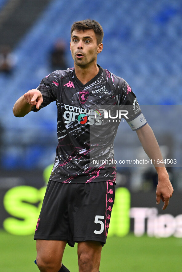 Alberto Grassi of Empoli F.C. participates in the 7th day of the Serie A Championship between S.S. Lazio and Empoli F.C. at the Olympic Stad...