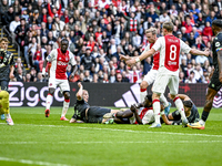 FC Groningen goalkeeper Etienne Vaessen, FC Groningen defender Wouter Prins, FC Groningen forward Brynjolfur Andersen Willumsson, and AFC Aj...