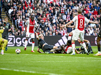 FC Groningen goalkeeper Etienne Vaessen, FC Groningen defender Wouter Prins, FC Groningen forward Brynjolfur Andersen Willumsson, and AFC Aj...