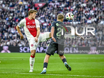 AFC Ajax Amsterdam forward Christian Rasmussen plays during the match between Ajax and Groningen at the Johan Cruijff ArenA for the Dutch Er...