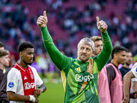 AFC Ajax Amsterdam goalkeeper Remko Pasveer plays during the match between Ajax and Groningen at the Johan Cruijff ArenA for the Dutch Eredi...