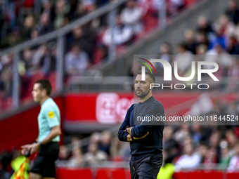 AFC Ajax Amsterdam trainer Francesco Fariolo is present during the match between Ajax and Groningen at the Johan Cruijff ArenA for the Dutch...