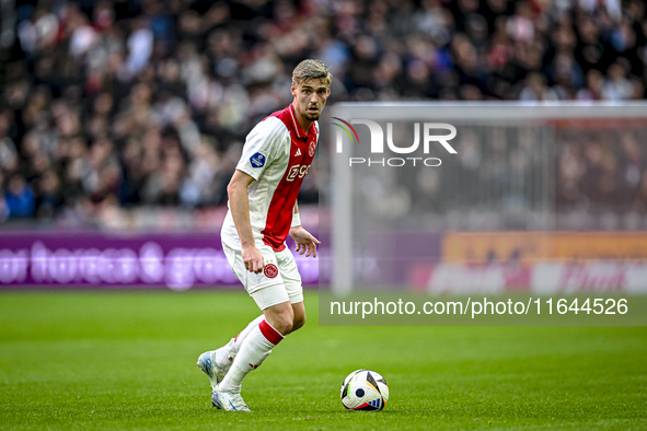 AFC Ajax Amsterdam midfielder Kenneth Taylor plays during the match between Ajax and Groningen at the Johan Cruijff ArenA for the Dutch Ered...