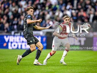 AFC Ajax Amsterdam midfielder Kenneth Taylor plays during the match between Ajax and Groningen at the Johan Cruijff ArenA for the Dutch Ered...