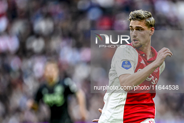 AFC Ajax Amsterdam midfielder Kenneth Taylor plays during the match between Ajax and Groningen at the Johan Cruijff ArenA for the Dutch Ered...