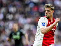 AFC Ajax Amsterdam midfielder Kenneth Taylor plays during the match between Ajax and Groningen at the Johan Cruijff ArenA for the Dutch Ered...