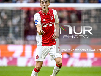 AFC Ajax Amsterdam defender Youri Baas plays during the match between Ajax and Groningen at the Johan Cruijff ArenA for the Dutch Eredivisie...