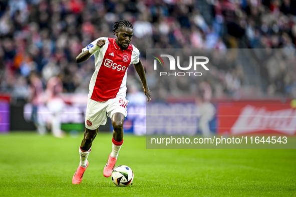 AFC Ajax Amsterdam forward Bertrand Traore plays during the match between Ajax and Groningen at the Johan Cruijff ArenA for the Dutch Erediv...