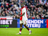 AFC Ajax Amsterdam forward Brian Brobbey plays during the match between Ajax and Groningen at the Johan Cruijff ArenA for the Dutch Eredivis...