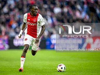 AFC Ajax Amsterdam forward Bertrand Traore plays during the match between Ajax and Groningen at the Johan Cruijff ArenA for the Dutch Erediv...