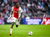 AFC Ajax Amsterdam forward Bertrand Traore plays during the match between Ajax and Groningen at the Johan Cruijff ArenA for the Dutch Erediv...