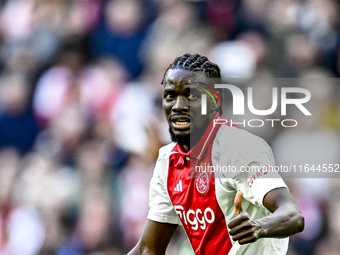 AFC Ajax Amsterdam forward Bertrand Traore plays during the match between Ajax and Groningen at the Johan Cruijff ArenA for the Dutch Erediv...