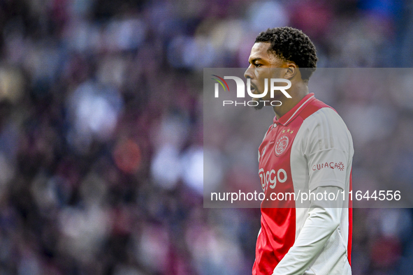 AFC Ajax Amsterdam forward Chuba Akpom plays during the match between Ajax and Groningen at the Johan Cruijff ArenA for the Dutch Eredivisie...