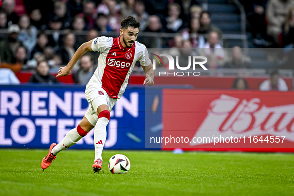 AFC Ajax Amsterdam defender Josip Sutalo plays during the match between Ajax and Groningen at the Johan Cruijff ArenA for the Dutch Eredivis...