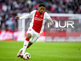 AFC Ajax Amsterdam forward Chuba Akpom plays during the match between Ajax and Groningen at the Johan Cruijff ArenA for the Dutch Eredivisie...