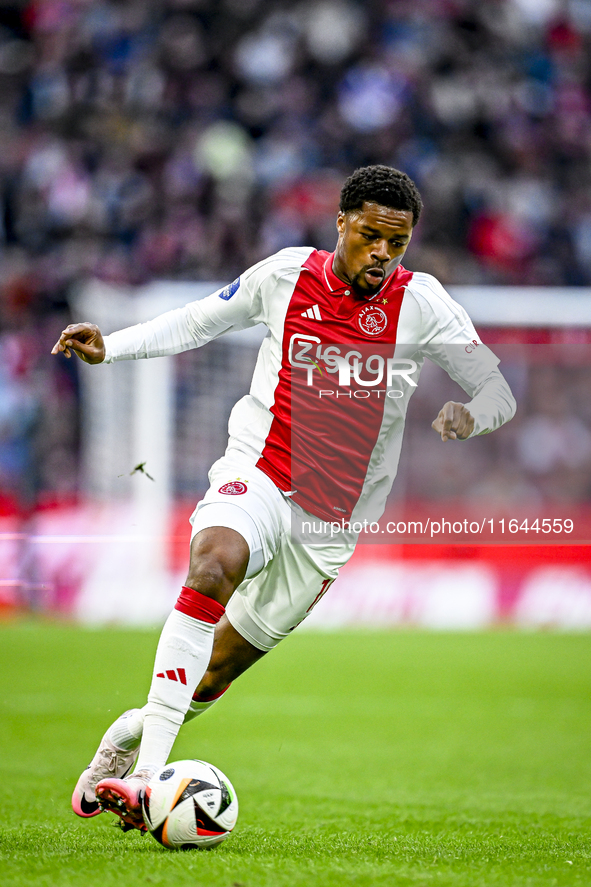 AFC Ajax Amsterdam forward Chuba Akpom plays during the match between Ajax and Groningen at the Johan Cruijff ArenA for the Dutch Eredivisie...